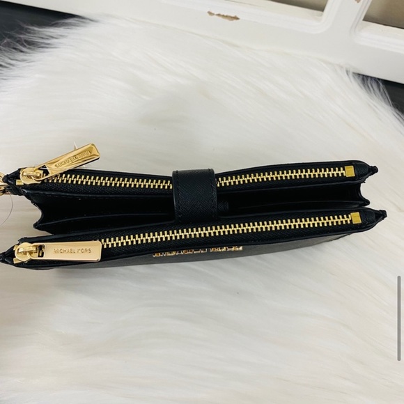 Michael Kors Jet Set Travel Large Double Zip Wristlet Wallet - Picture 5 of 9